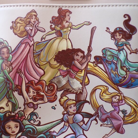 Loungefly Princess Sketch Cinderella Aurora Moana Jasmine Belle Mini Backpack - Picture 3 of 16
